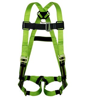 Full Body Harness, 2XL, 400 lb, Green