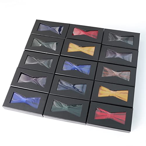 Houlife Mens Velvet Bowtie Pretied, Solid Color Formal Adjustable Tuxedo Bow Ties For Wedding Party Prom Various Color (Purple) #TOP6