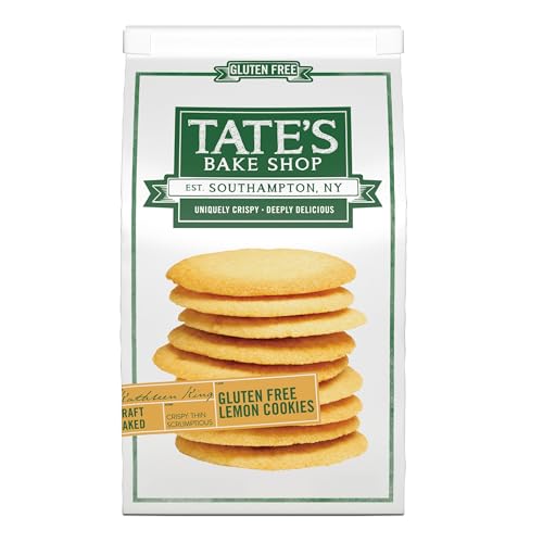 Image of Tate's Bake Shop Gluten Free Lemon Cookies, Gluten Free Cookies, 7 oz