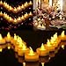 Tea Light, 150 Pack Flameless LED Tea Lights Candles Flickering Warm Yellow 200+ Hours Battery-Powered Tealight Candle. Ideal for Party, Wedding, Birthday, Gifts and Home Decoration (150 Pack)