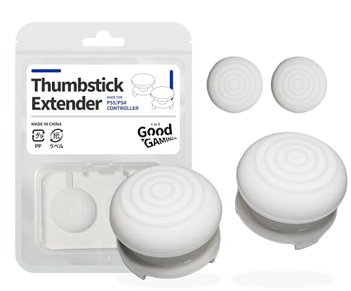 PS5 PS4 コントローラー 専用 フリーク FREEK 2個 キャップ 別途 2個付き （キャップ：凸型/色：ホワイト）Thumbstick Extender for PS5 / PS4 ゲーム スティック エイム 向上 FPS アシスト - The Good Gaming