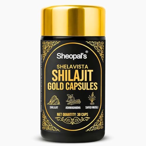 Sheopal's Shilajit Gold Capsules for Men | With Pure Shilajit, As...