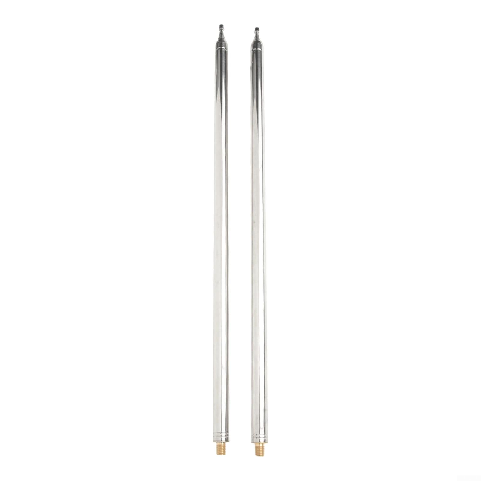 Antennen-Zugstangen, 2 Stück, 5,6 m, 201 Edelstahl, DIY-Teleskop-Antennen-Ersatz, Peitschenantennen-Set für positive V und Konfigurationen