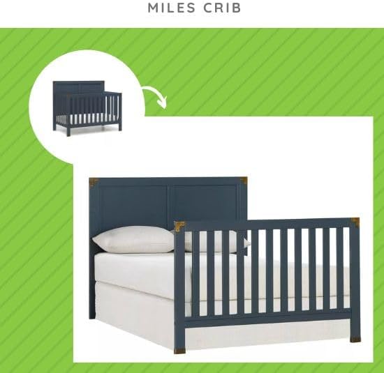 Miniatura 4 de CC KITS Dorel Living - Kit de conversión de tamaño completo para cunas de bebé Relax (azul grafito, opción 1)