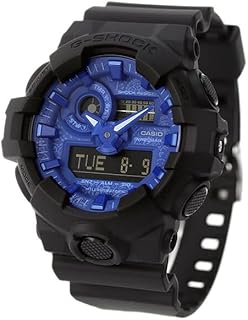 G-SHOCK GA-700BP-1ADR Analog Digital GA-700 Series Quartz Men's Wristwatch, black/blue