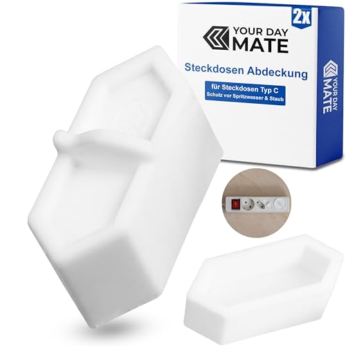 Steckdosen Abdeckung, 2 Stück, in Weiß, aus Silikon,...