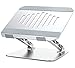 Produktbild IVSO Laptop Ständer, Klappbar Stand, Multi-Angle-Standfuß mit Heat-Vent, Aluminium Einstellbares Notebook Ständer für MacBook Pro/Air, Surface, Samsung, alle 8"-17" Laptop Tablet iPad, Silver