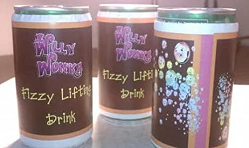 Willy Wonka Fizzy Lifting Drink-Drink Labels-4 Per order-FUN FOR PARTIES