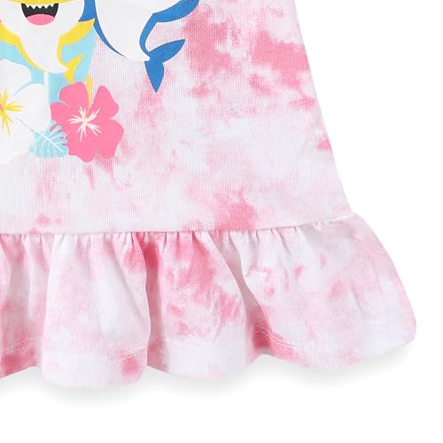 Image of Nickelodeon Baby Shark Girls 2-Piece Short Sleeve Shirt and Pants Set for Toddlers