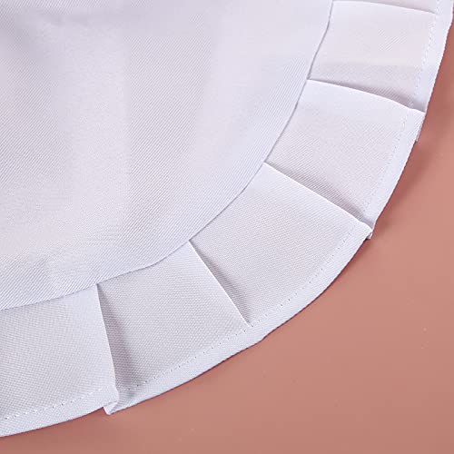 Sun2Rose Girls Cosplay Waist Apron Tight Costume, White Half Apron Kitchen Party Favors Also Fits For Kids Apron (Small) (1) #TOP2