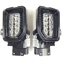 LEDIN Dual Color LED Fog Lights For 2020 2021 2022 2023 Sierra 2500 3500 HD Base SLE SLT Bezel Switch Kit