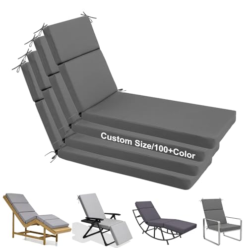 EXZFW Cojín para Tumbona a Medida – Colchoneta Personalizada para Jardín, Piscina y Exterior | Grosor 3-20cm, Impermeable y Anti-UV | Ideal para Relax, Terraza y Hamacas,Liegenauflagen