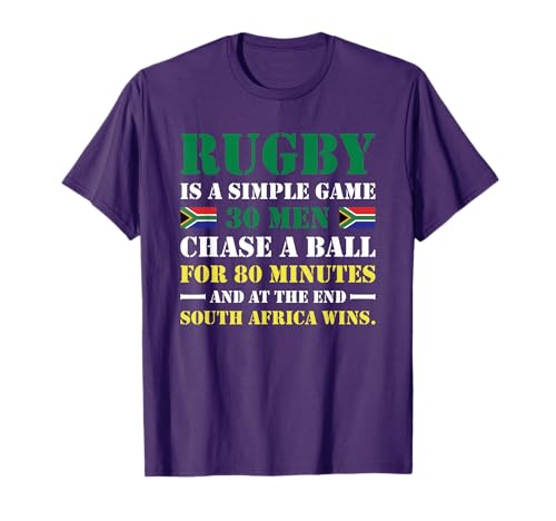 Rugby is A Simple Game South Africa Rugby T-Shirt