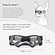 Enjoying Hundebrille für kleine Hunde, UV-Schutz Hund Sonnenbrille kleine Rasse, Welpenbrillen für Fahren, Winddichte staubdichte Anti-Nebel, verstellbare, cool schwarz
