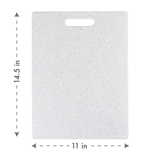 Dexas Polycoconut Evolv Poly Cutting Board With Natural Coconut Shells, 11 X 14.5In, White (451-Pc32) #TOP2