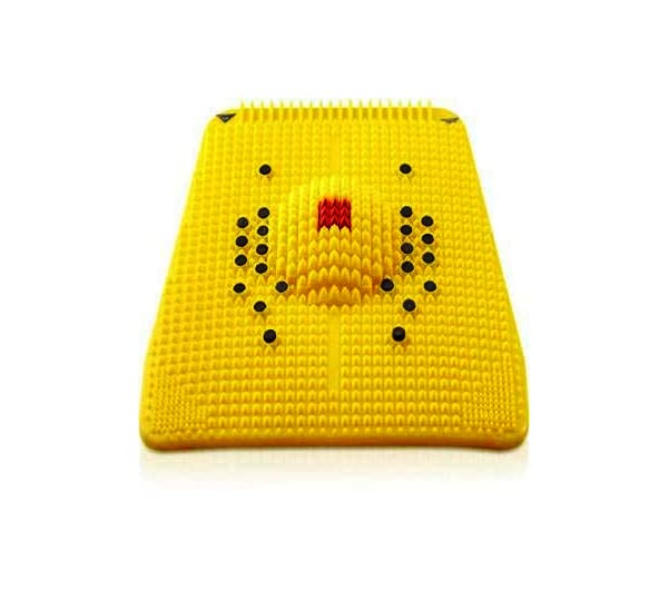 Sportssy foot power mat therapy for stress and pain relief blood circulation health Care Useful Heel Knee Leg Sciatica massager Yellow 4