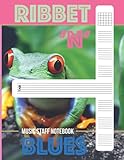 Ribbet 'n' Blues: Music Staff Notebook