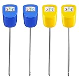 『No requiere baterías』: Este medidor de humedad del suelo funciona sin baterías ni electricidad, lo que lo hace fácil de usar desde el momento en que lo saca de la caja. Simplemente inserte la sonda en su suelo y los niveles de humedad se indicarán en el medidor. El manual de instrucciones adjunto proporciona una guía útil para determinar la cantidad correcta de agua para sus plantas.