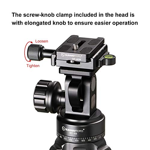 Sunwayfoto Dt-02D50 Monopod Tilt Head With Clamp, 26.45Lbs Capacity #TOP5