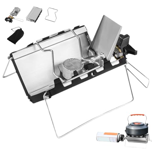 Réchaud à gaz de camping coupe-vent puissant 3500W pour cuisson rapide