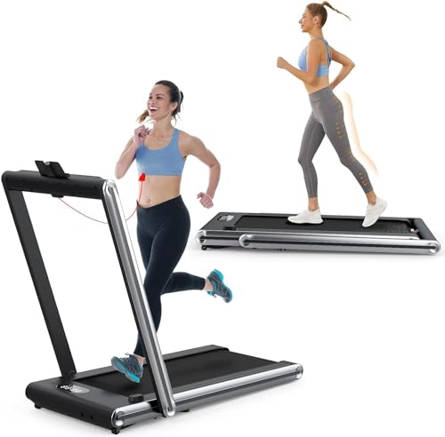 Image of Treadmill Under Desk Walking Pad,2 in 1 Folding Treadmill for Home /Office with Remote Control and APP，Large Screen