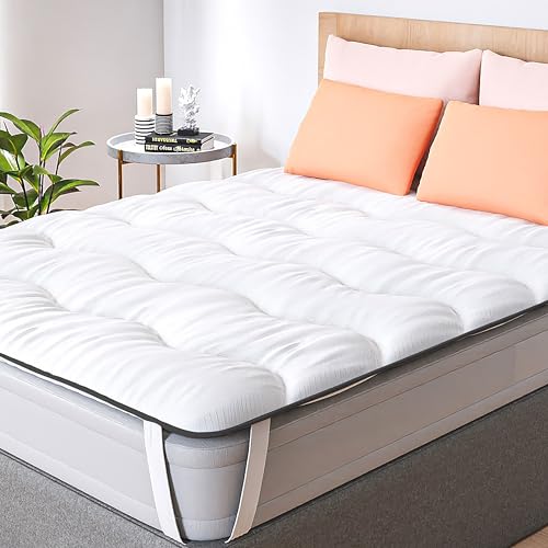 CASABEL Surmatelas Nuage 140 x 190 cm en Microfibre - Confort Optimal - Moelleux, Anti-acarien,...