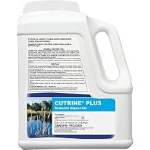 مبيد الطحالب الحبيبي Cutrine-Plus - تركيبة نحاسية معتمدة من وكالة حماية البيئة بوزن 12 رطلاً للمعالجة الموضعية للطحالب الشارا والخيطية والعوالق - سريع المفعول وآمن للبحيرات والبرك والماشية واستخدام الري