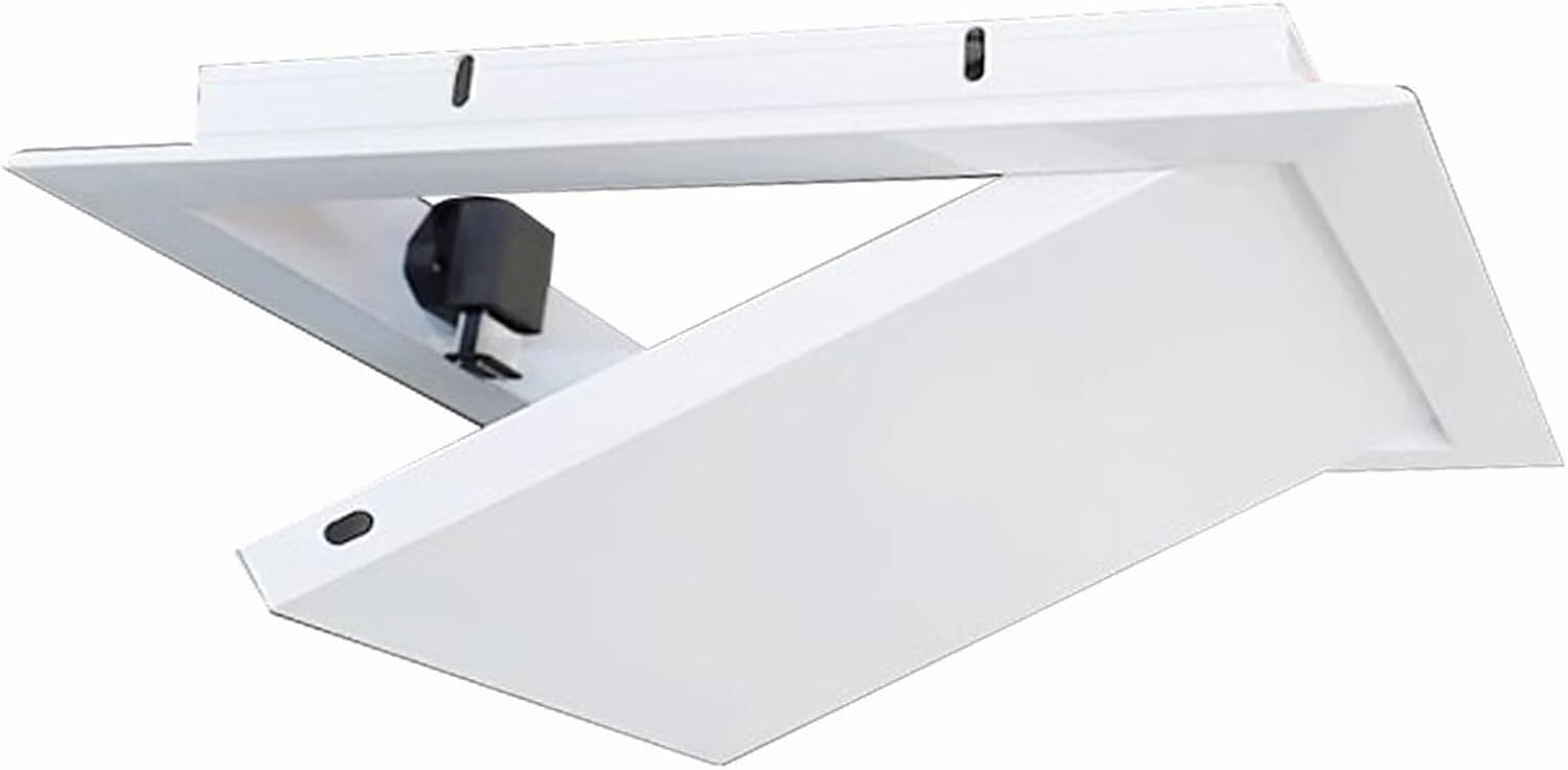 Cucce White Pipe Inspection Hatch Galvanized & Aluminum Access Door Panel，Indoor Outdoor Revision Doors For Water Shut/Duct System(,300X300mm/12X12in)