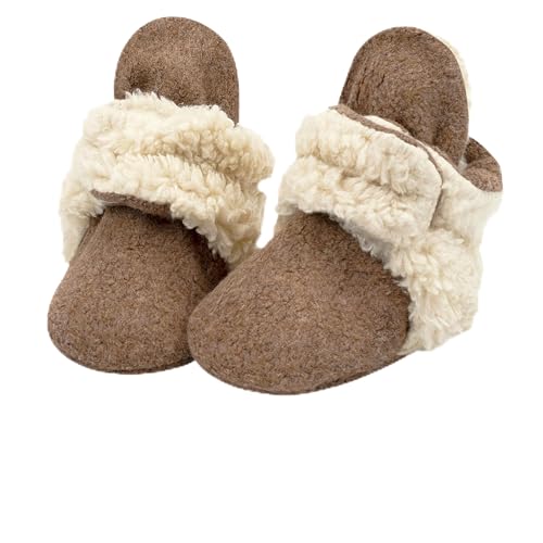 Image of Zutano unisex-baby Cozie Fleece Baby Booties With Grippers