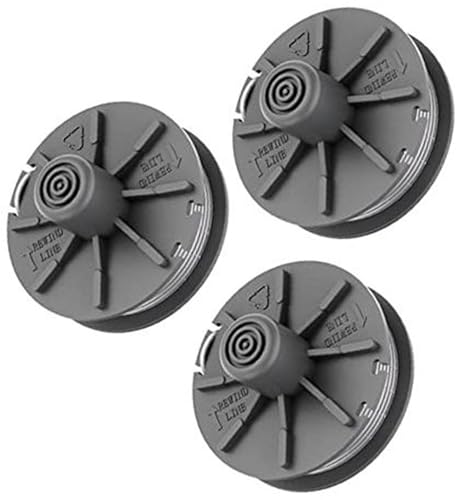 Vuzmode Carrete de repuesto Garde-na, carrete intercambiable, for desbrozadoras Garde-na 05307-20, turbo, 1,65 mm, 6,1 m de hilo, for desbrozadora (8) Kit de reemplazo de carrete para cortacésped(BLAC
