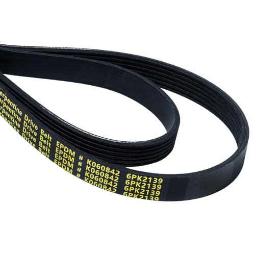 Image of 6PK2139 Serpentine Belt V-Ribbed Drive Belt Compatible with V8 20-22 F53 /F59,21-23 F650 /F750 7.3L,10-11 Soul,Replace K060842