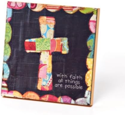 Demdaco Colorful Devotions All Things are Possible Plaque