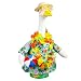 ShineSirius 4Pcs/Set Hawaiian Porch Goose Outfits for 23" Statue, Summer Goose Clothes with Volleyball, Straw Hat, Sunglasses & Floral Wreath – Fun Tropical Lawn Decor for Garden, Patio, Beach