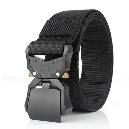 Oiieco OiiecoTaktischer Gürtel, Herrengürtel,Arbeitsgürtel für Männer,Taktischer Gürtel,125cm Arbeit Gürtel, Schwere Schnellverschluss Schnalle,Geeignet für Alltag, Freizeit, Outdoor, Reisen usw.