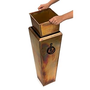 H Potter Patio Deck Indoor Outdoor Garden Flower Planter Set of 2 Rustic with Tray H Potter Patio Deck Indoor Outdoor Garden Flower Planter Set of 2 Rustic with Tray