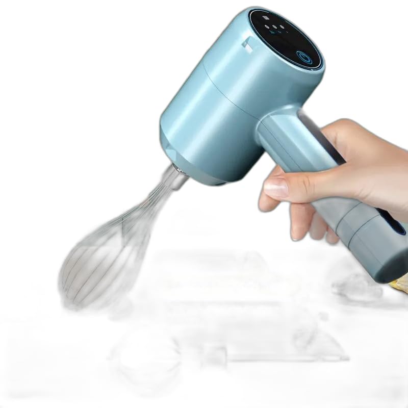 Cordless Electric Hand Mixer - Powerful Battery Operated Blender for Cakes, Dough, & More - Dual Function Whisk & Beater-image-9