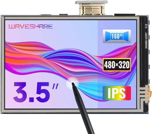 XYGStudy 3.5C` R^b`LCD HDMIC^[tF[X IPSXN[fBXvC𑜓x 480x320 Raspberry Pi 4 3 2 fB B+ A+ RaspbianrfIʐ^Ή Windows 11/10 / 8.