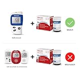 sinocare Diabetes Testing Kit/Blood Sugar Monitor Safe-Accu2 /Blood Glucose Monitor with Light Warning, with Strips x 100 & Lancing Devices x 100 & Case for UK Diabetics -in mmol/L - Image 6