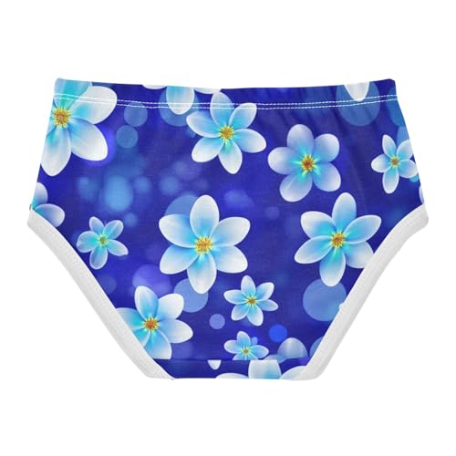 Cotton Girls Underwear Toddler White Light Blue Flowers Girl Panties Cute Designer Briefs Girls Undies 2t2