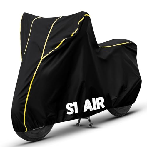 Image of Bike Cover for S1 Air 100% Waterproof, Dustproof & Scratch Resistant| Fully Bottom Elastic UV Resistant Heavy Duty Body Cover | All Weather Outdoor Use