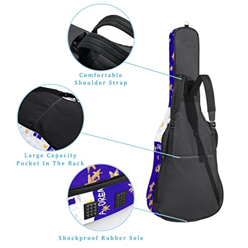 Housse imperméable pour guitare acoustique avec double bandoulière et poche, Multicolore 05, 42.9×16.9×4.7 in… - Les Beatles, Paul McCartney, John Lennon, RIngo Starr, George Harrison Housse imperméable pour guitare acoustique avec double bandoulière et poche, Multicolore 05, 42.9x16.9x4.7 in… – Image 4
