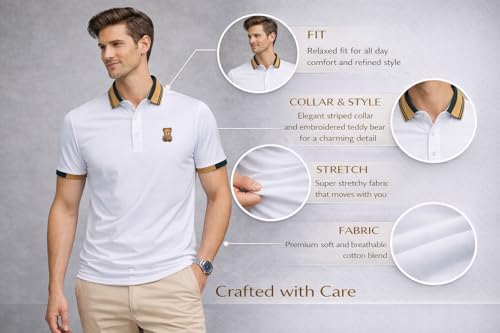 Image of TAGAS Mens Polo T-Shirt || Men's Color Block Polo Tshirt | Short Sleeve Casual Pullover with Collar |Casual Wear for Men | Mens Regular FIT T-Shirts
