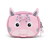 Affenzahn Bolsa de Bicicleta con Cierre Adhesivo para Bicicleta sin Pedales, Accesorio Infantil práctico Unicornio - Rosa