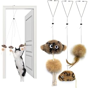 Aidiyapet Cat Toys for Indoor Cats Adult, Interactive Catnip Toy with Crinkle, Self-Play Chasing Exercise Entertain Cat Toy – for Hunting Exercising Eliminating Boredom, All Breed Sizes