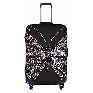 Schmetterlings-Trolley-Reis... >> Hohe Elastizität mit Reißverschluss, Größe XL, geeignet für 45,7 - 81,3 cm (18-32 Zoll) Trolley-Tasche