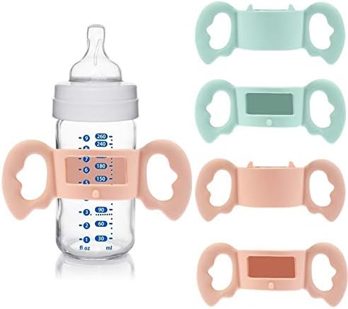 CCCYMM Silicone Wide-Neck Baby Bottle Handle, Outer Diameter Over 6cm for Bottle (Pack of 2)