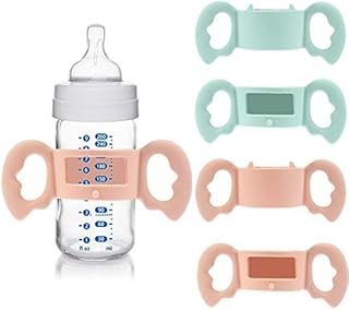 CCCYMM Silicone Wide-Neck Baby Bottle Handle, Outer Diameter Over 6cm for Bottle (Pack of 2)