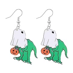 Ghost Dinosaur Earrings
