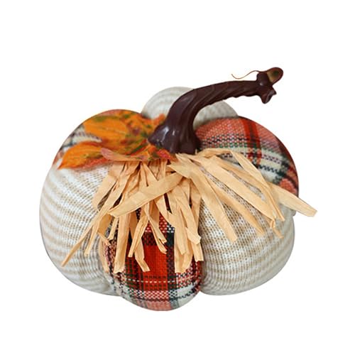Avejjbaey Tissu De Récolte Citrouilles Décorations d'automne pour La Maison Tissu Artisanat Ornement Table Saisonnier Décoration Récolte Thanksgiving