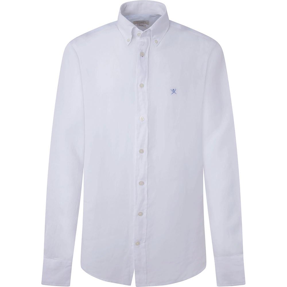 Hackett London Tinte de Ropa Lino B Camisa Hombre (Pack de 1)